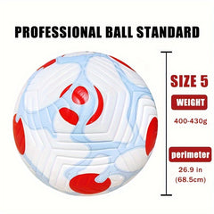 1pc Seamless Football No 5 PU Classic Soccer Ball