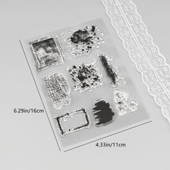 1pc Background DIY Scrapbooking Silicone Transparent Stamp