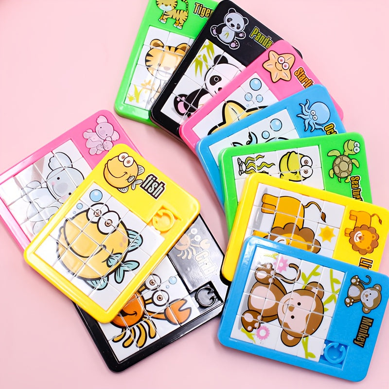Animal Sliding Puzzle Mazes Game Educational Toy