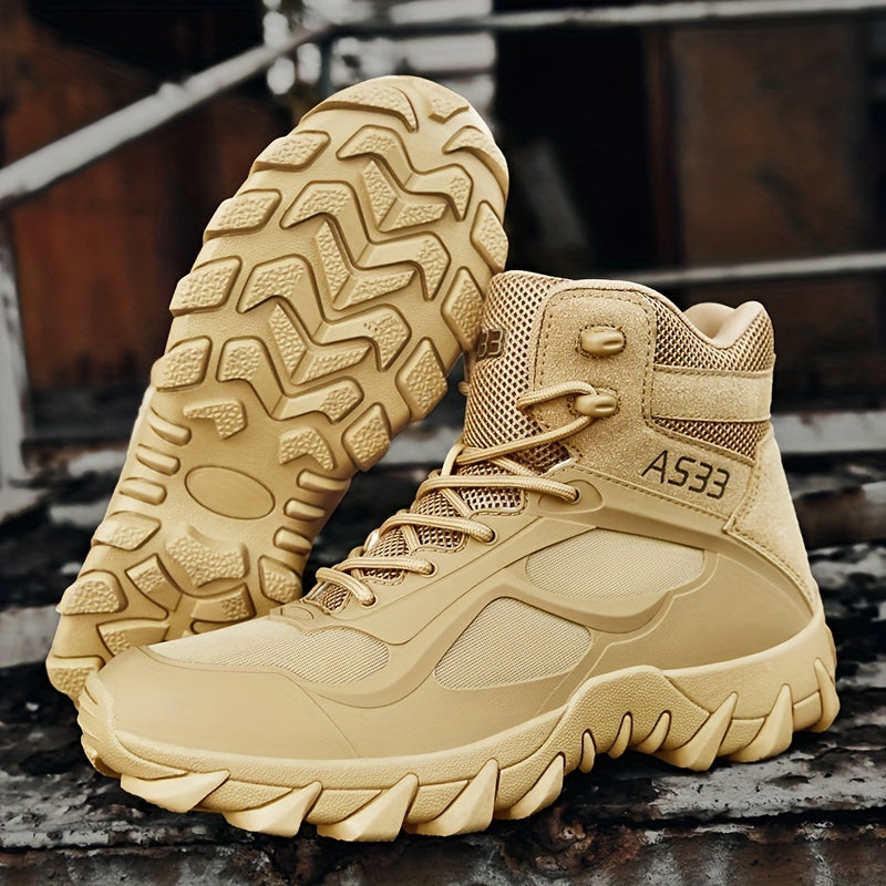 Men's Tactical Hiking Boots Anti-slip Rubber Sole Outdoor Adventure