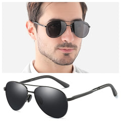 Men's Stainless Steel Polarized Sunglasses