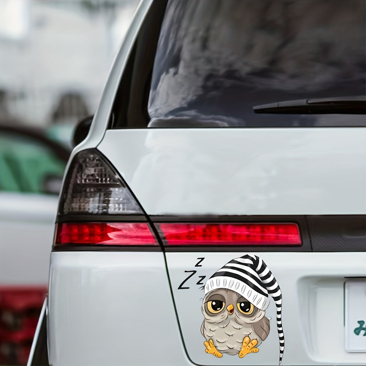 3D Owl Car Sticker Self-adhesive Waterproof PVC Toilet Cover Sticker