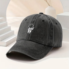 Men's Astronaut Print Baseball Cap Cartoon Peaked Cap