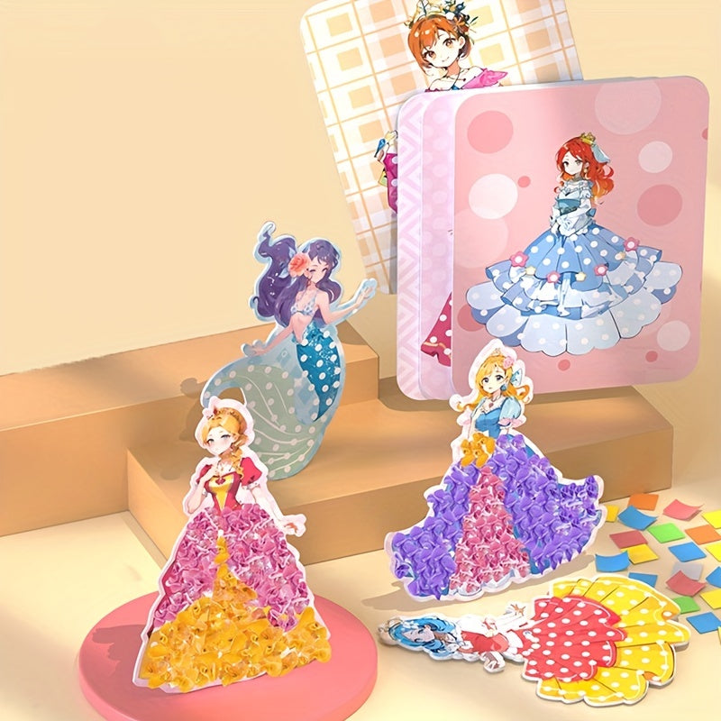 Princess Painting Dress Up Craft Book for Girls