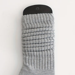 3 Pairs Slouch Crew Socks Cozy & Breathable Street Socks Women's Stockings
