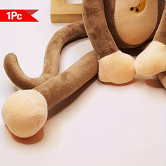 Adorable Monkey Plush Toy Soft & Cuddly Animal Friend for Playtime Festive Decor