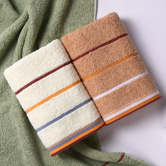 Striped Pattern Hand Towel Soft Skin-Friendly Absorbent Towel