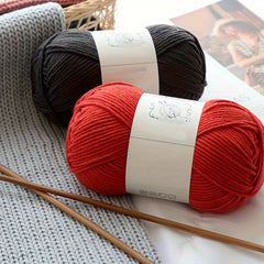 2pcs Thick Yarn Balls for DIY Crochet & Knitting Scarves Hats Gloves