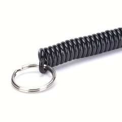 Telescopic Plastic Spring Lanyard Keychain