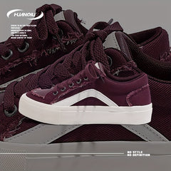 HUANQIU Lace-Up Retro Denim Board Shoes