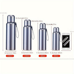 304 Stainless Steel Insulation Cup 500-1500ml Portable Water Bottle