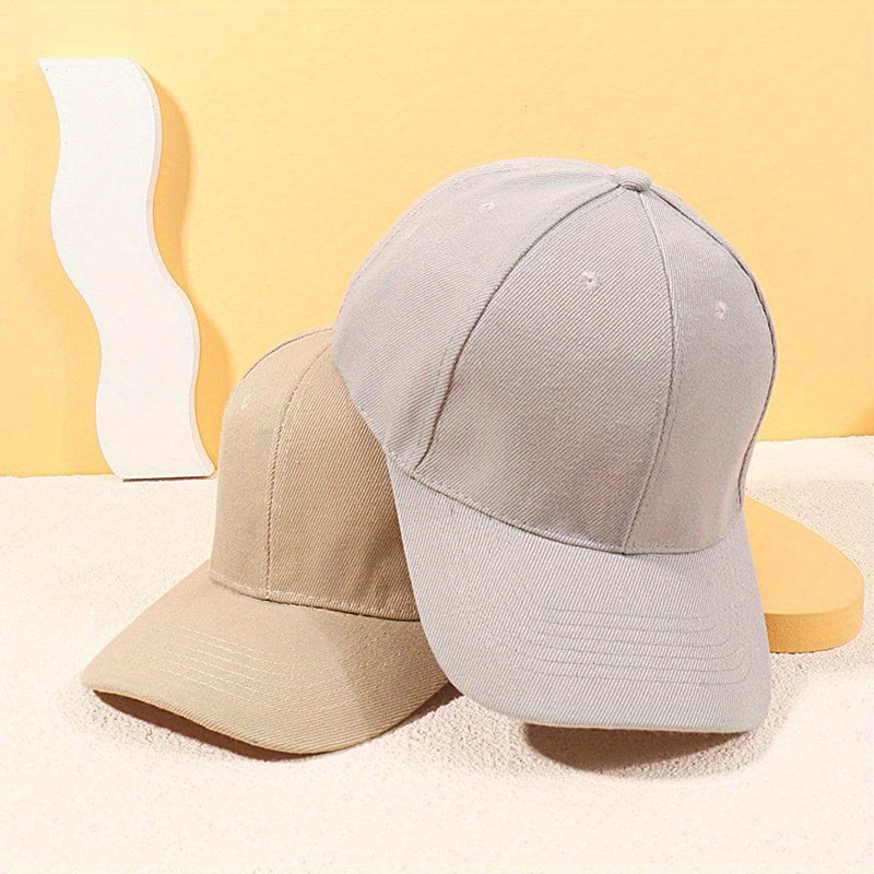 2pcs Couple Baseball Cap Unisex Sun Hat Adjustable Lightweight Golf