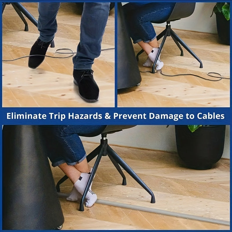 Floor Cord Cover Cable Protector Extension Cord Cover Prevent Cable Trips