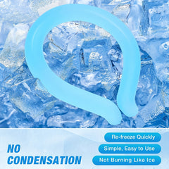 Cooling Neck Tube Ice Pack Wrap Hot Weather Outdoor Workers Sports