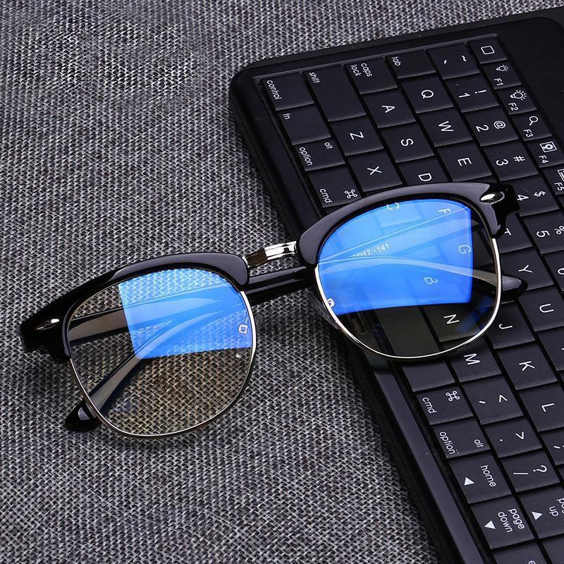 Women's Semi Rimless Light Blocking Glasses Frame