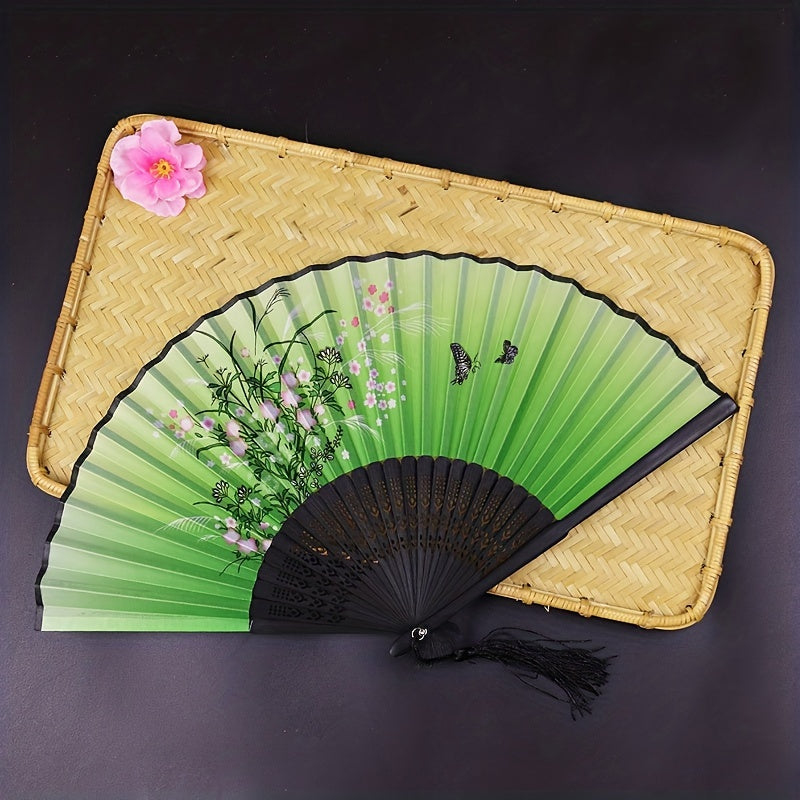 Vintage Folding Fan Portable Dance Fan Japanese Style Fan
