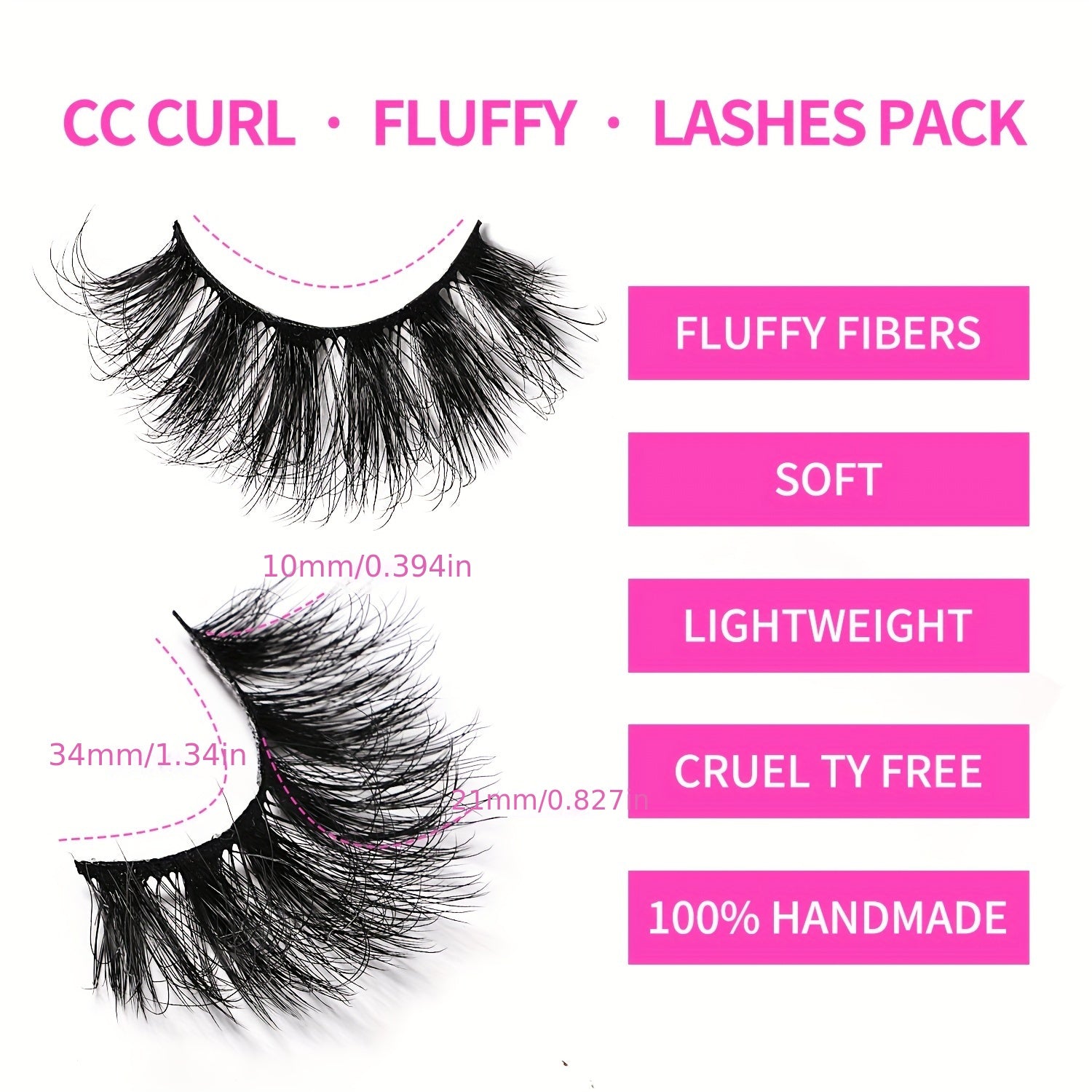 30 pairs Faux Mink Lashes Wispy Natural Look for Dramatic Eyelashes Extension