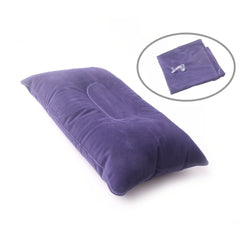 Outdoor Inflatable Pillow for Travel and Camping - Flocking Thick Square
