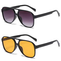 Vintage Aviator Sunglasses Gradient UV Protection