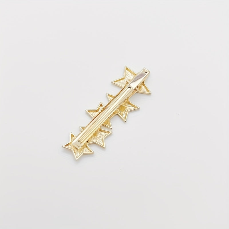 Star Shape Hair Clip Zinc Alloy Geometric Edge Clip
