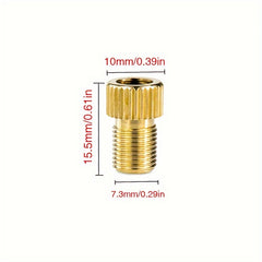4pcs Bike Valve Adapter w/ Sealing Ring
