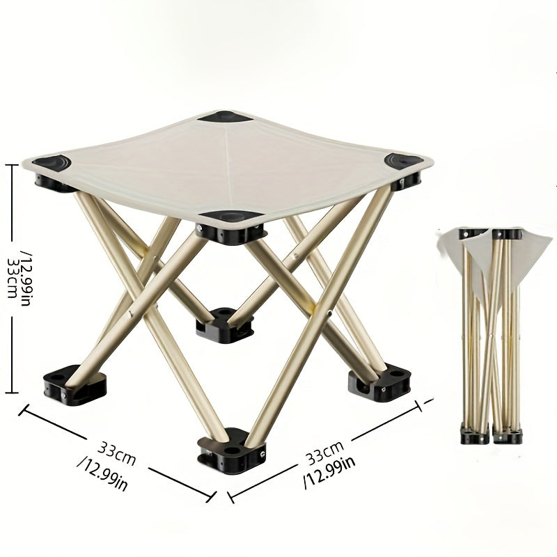 Portable Foldable Stool Lightweight Folding Stool For Outdoor Camping Fishing