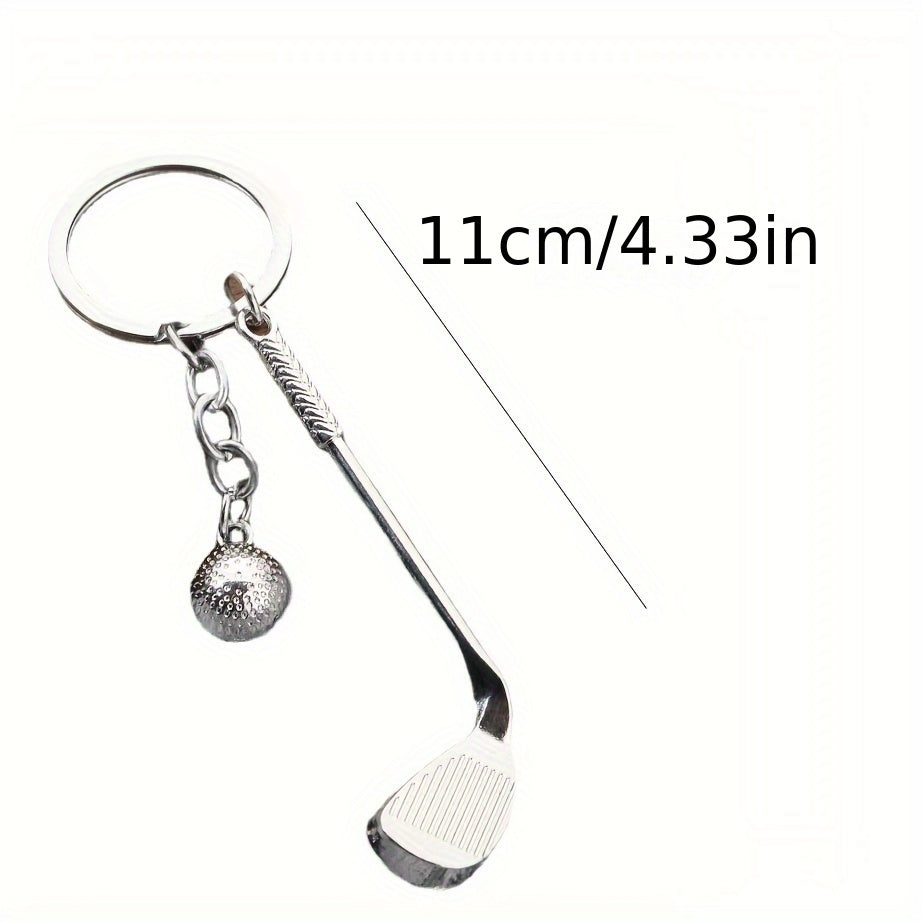 Creative Golf Ball Keychain Keyring Metal Bag Pendant Ornament Gift Men Women