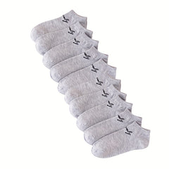 10 Pairs Letter Print Soft Ankle Socks Women's Stockings