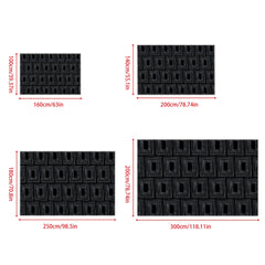Non Slip Checkered Striped Carpet - Machine Washable Large Carpet for Daily Use