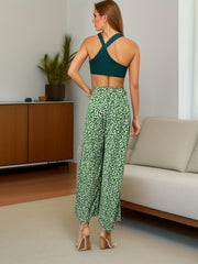 Ditsy Floral Wide Leg Pants for Summer
