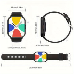 2.01" Display Smartwatch: Sports Modes, Info Access, Music Control