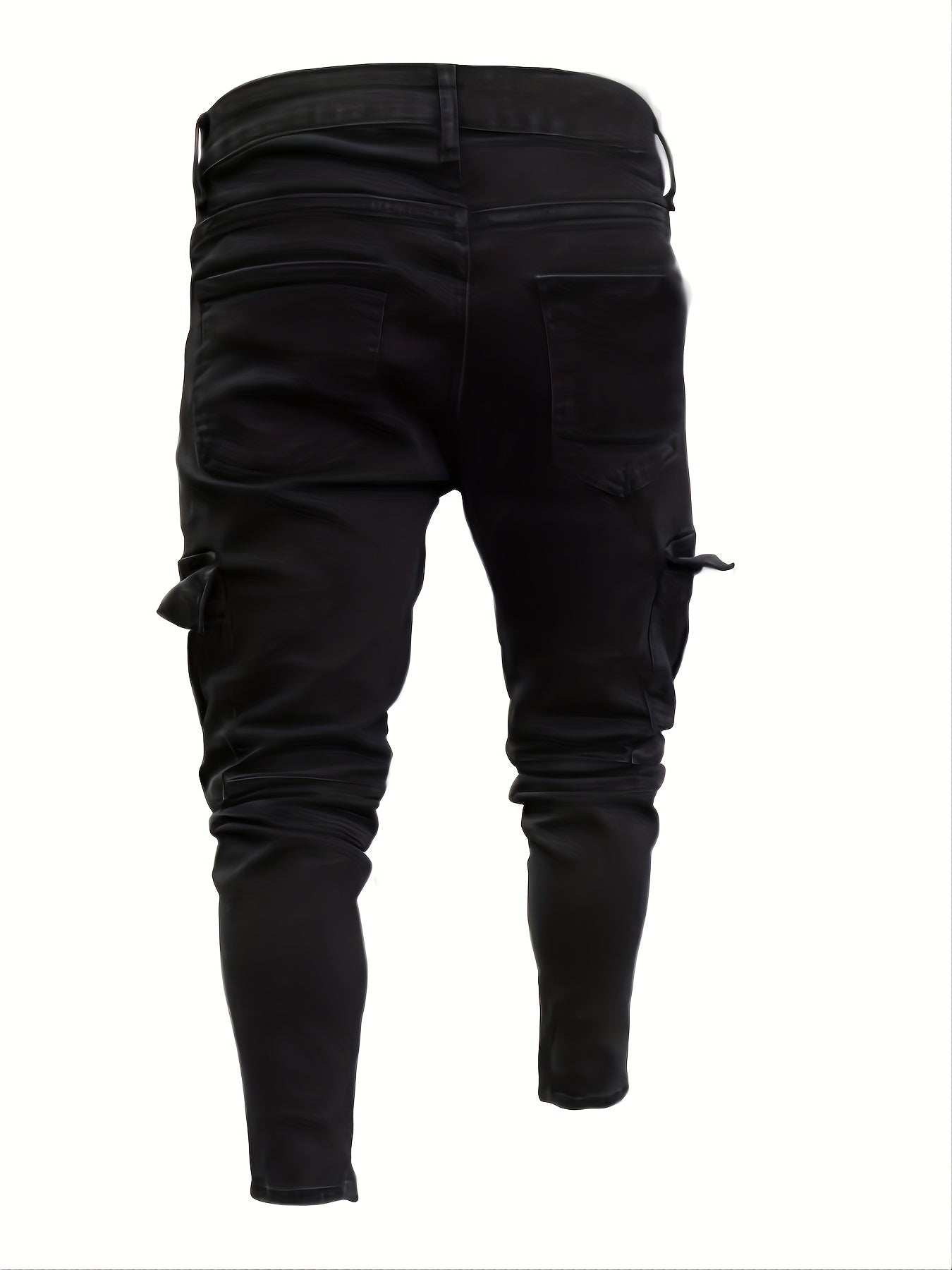 Men's Slim Fit Biker Jeans Casual Street Style Denim Pants
