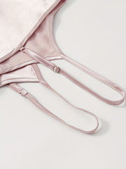 Satin Pajama Set Crew Neck Cami Top & Shorts