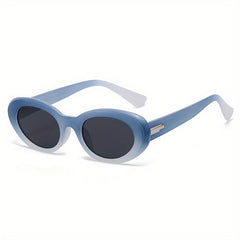 Men's Retro Oval Frame Sunglasses for Street Photography