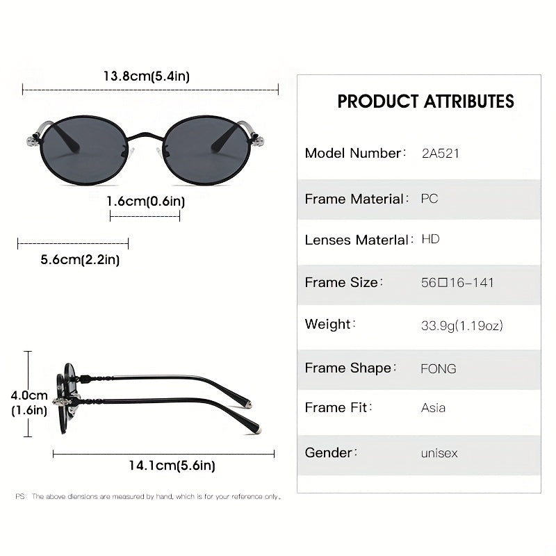 Men's Round Frame Sunglasses