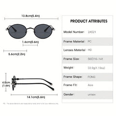 Men's Round Frame Sunglasses