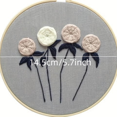 European Embroidery Kit Flowers Cross Stitch DIY