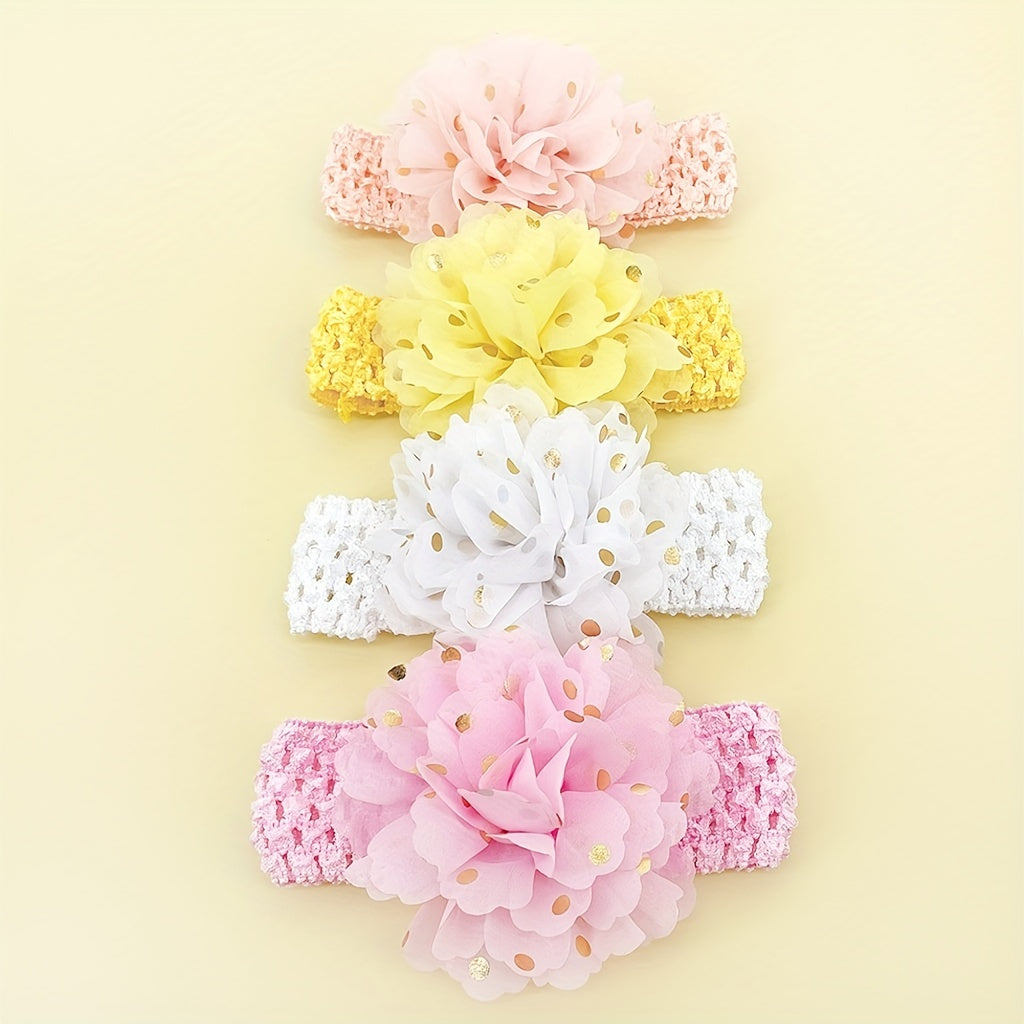 4pcs Children's Flower Headband Baby Hair Accessories