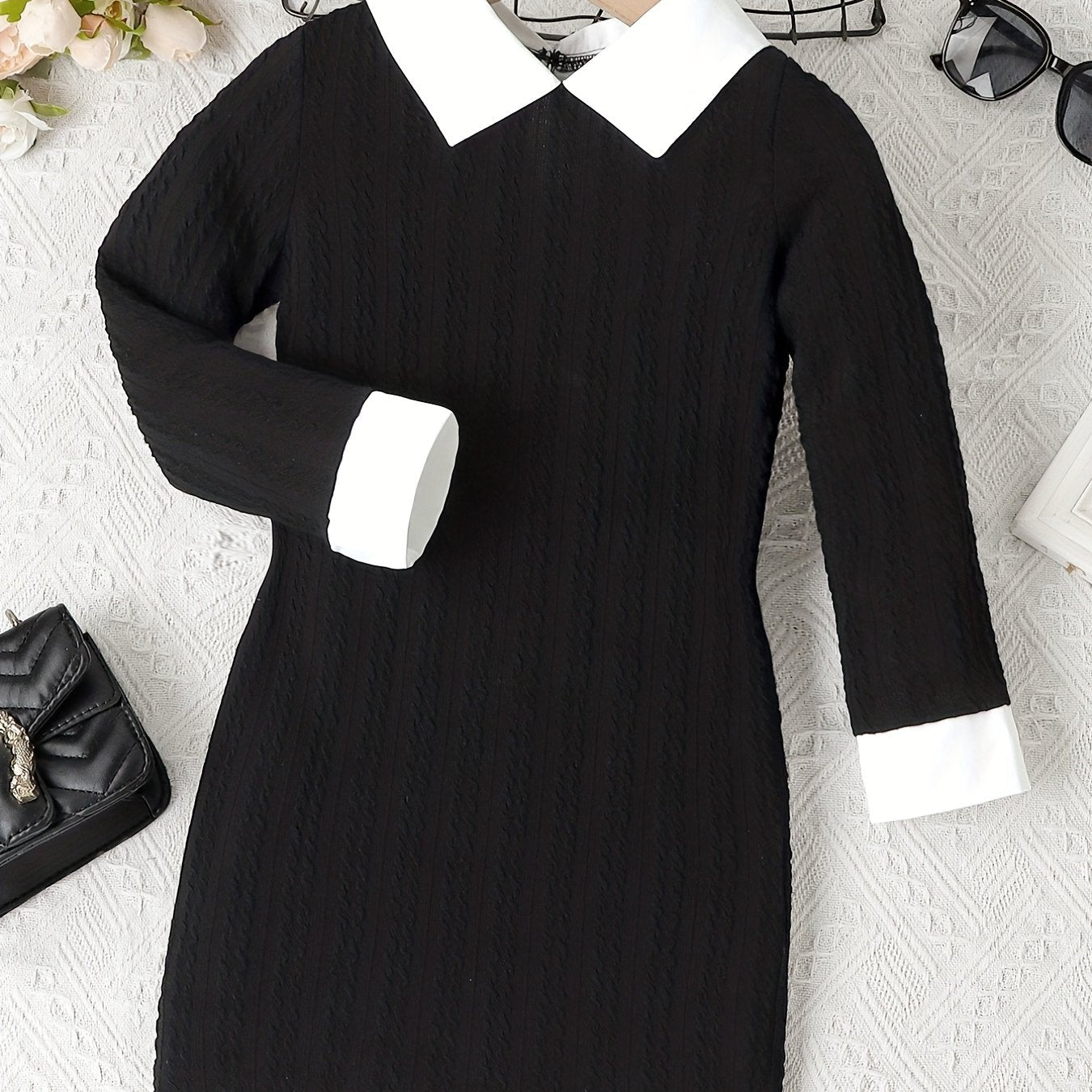 Girls Light Stretch Fit Long Sleeve Dress