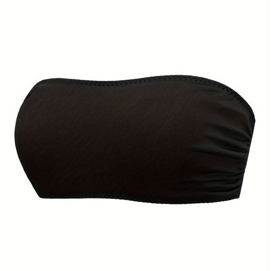Bandeau Bra Crossback Removable Pads