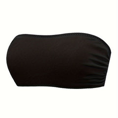 Bandeau Bra Crossback Removable Pads