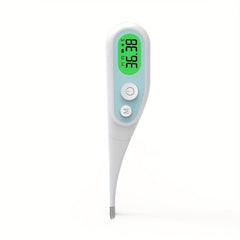 LCD Digital Thermometer Record 10 Groups Data High Temp Buzzer Alarm