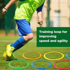 10pcs Hopscotch Ring Game Obstacle Course Balance Agility Training