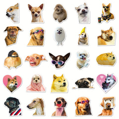 50pcs Puppy Series Stickers For Motorcycle Laptop Cup - Waterproof Sticker