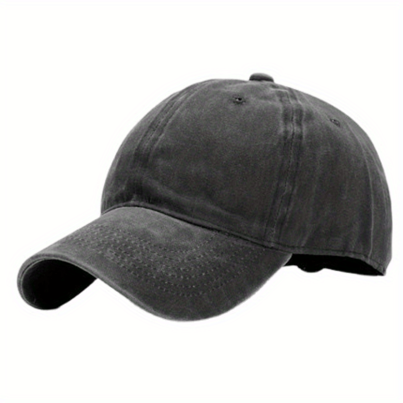Distressed Denim Baseball Cap Vintage Ball Cap