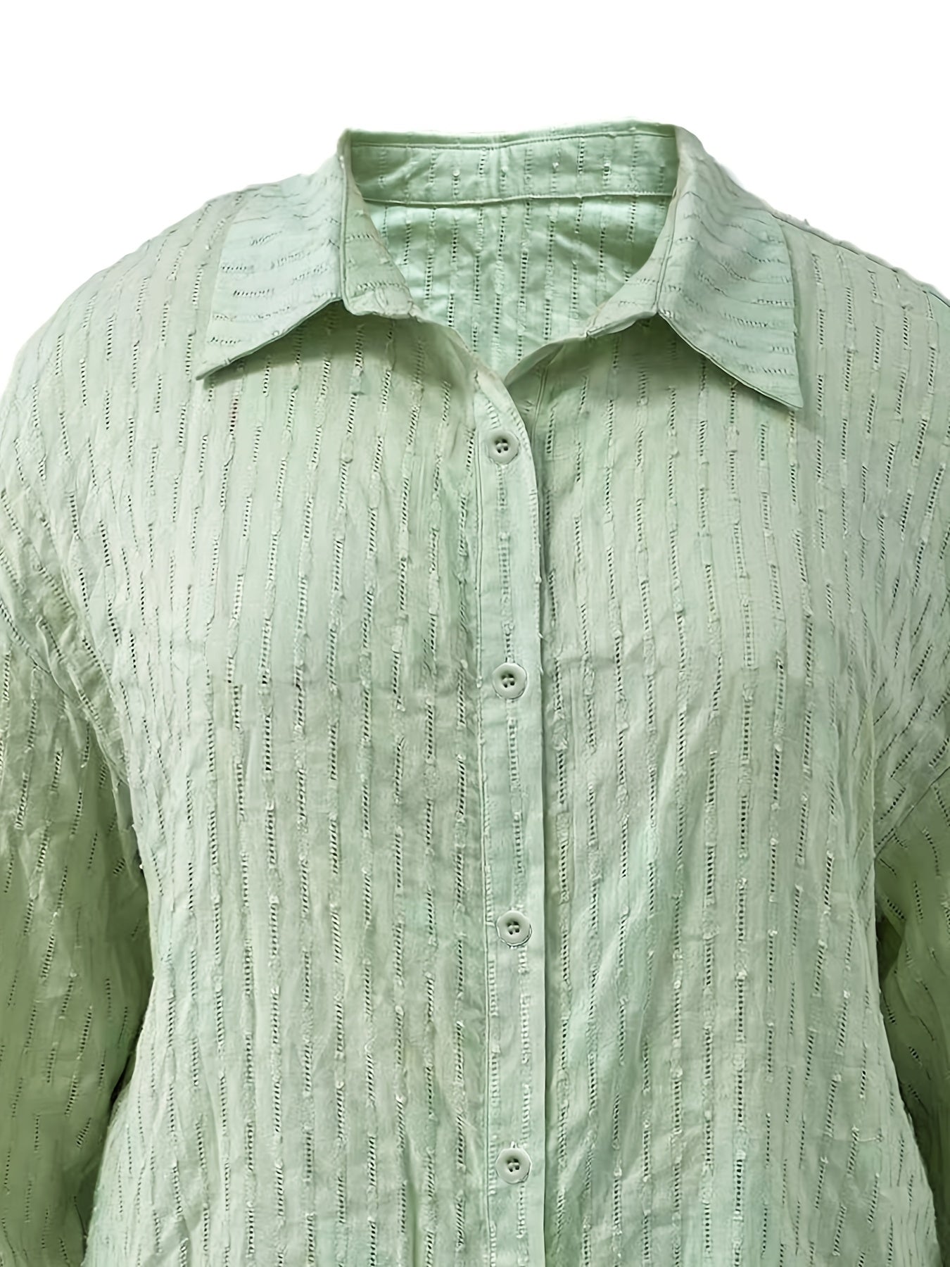 Ribbed Lantern Sleeve Shirt & Shorts Set