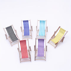 Wooden Beach Chair Mini Furniture Outdoor Lounge Chair