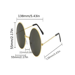 Retro Round Sunglasses Metal UV400 Sun Shades Glasses