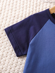 Boys Pajamas Set Short Sleeves Tops & Bottoms Cozy Homewear