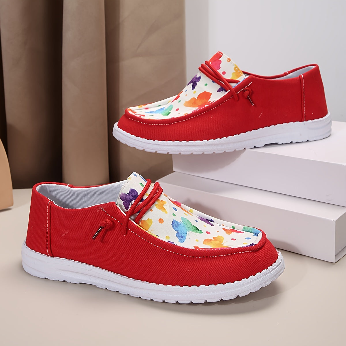 Women's Butterfly Pattern Skate Shoes Lightweight Comfortable Sole